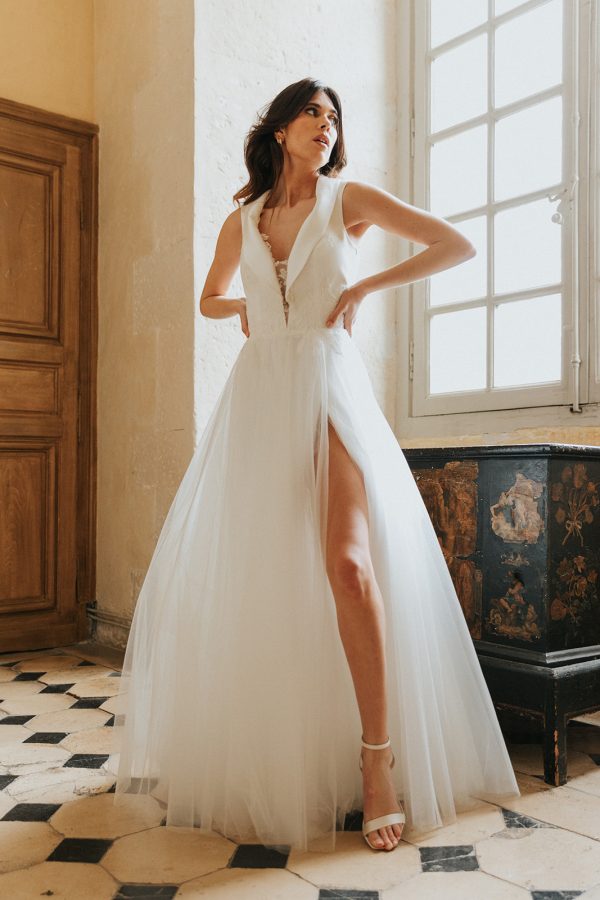 Robe de Mariée RACINE Cymbeline Collection 2023- Boutique Paris