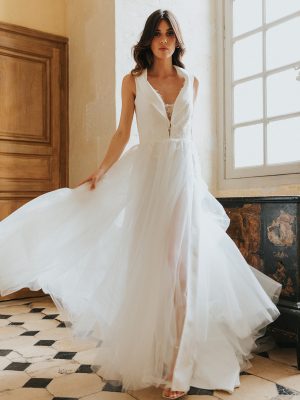 Robe de Mariée RACINE Cymbeline Collection 2023- Boutique Paris