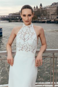 Robe de Mariée Encolure Américain